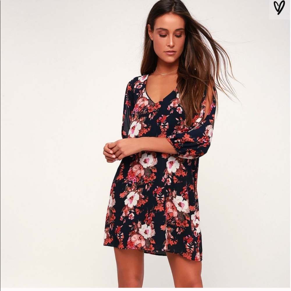 LuLus floral dress